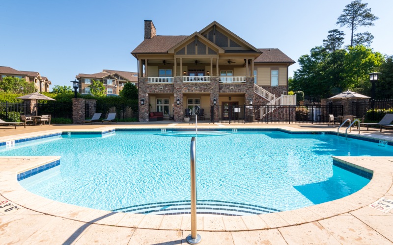Sparkling resort-style pool
